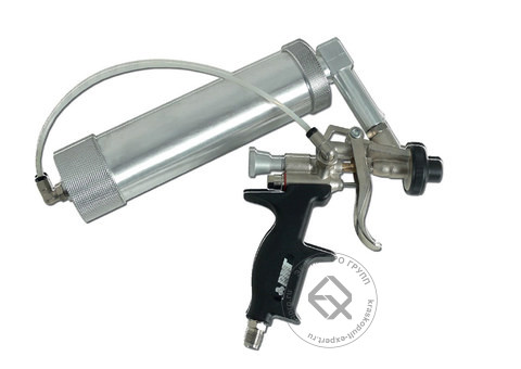 U-SEAL 1050044 PM2 Пневматический пистолет с регулятором давления для нанесения гибридных распыляемых шовных герметиков, фасованных в пластиковые или алюминиевые картриджи объемом 290 и 310 мл