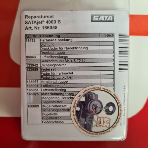 SATA 166058 Ремкомплект для jet 4000 B набор запчастей