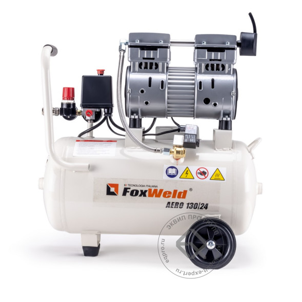 FoxWeld Компрессор безмасляный коаксиальный AERO 130/24 oil-free