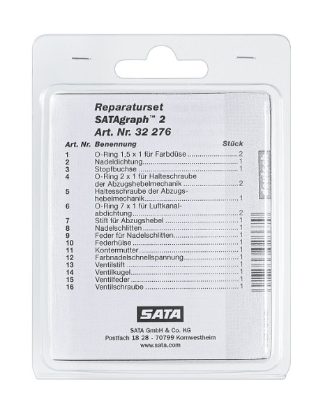 SATA 32276 Ремкомплект запчастей Satagraph 2