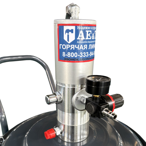 Солидолонагнетатель пневматический 60л HG-68260 AE&amp;T